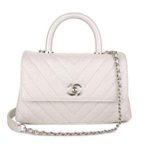 chanel white textured bag|Chanel pre owned bags.